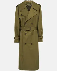 WARDROBE.NYC Trench in gabardine di cotone Verde