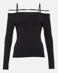 Jacquemus Top Sierra Lencera in cotone Nero