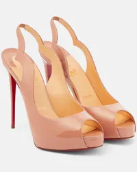 Christian Louboutin Pumps slingback Hot Chick in vernice Beige