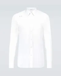 Alexander McQueen Camicia Harness in popeline Bianco