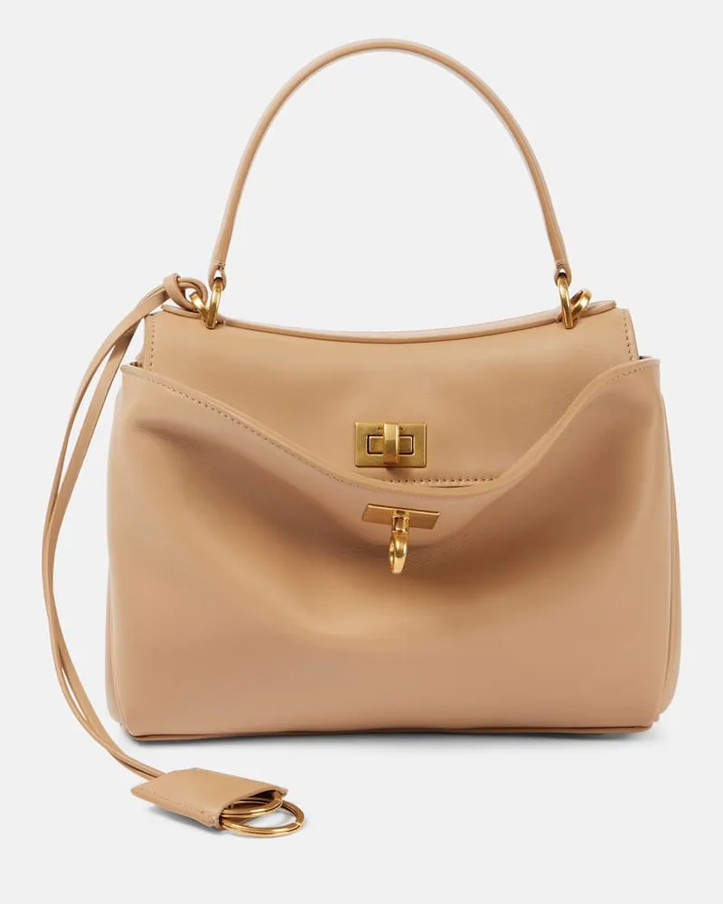 Balenciaga Borsa Rodeo Mini in pelle Beige