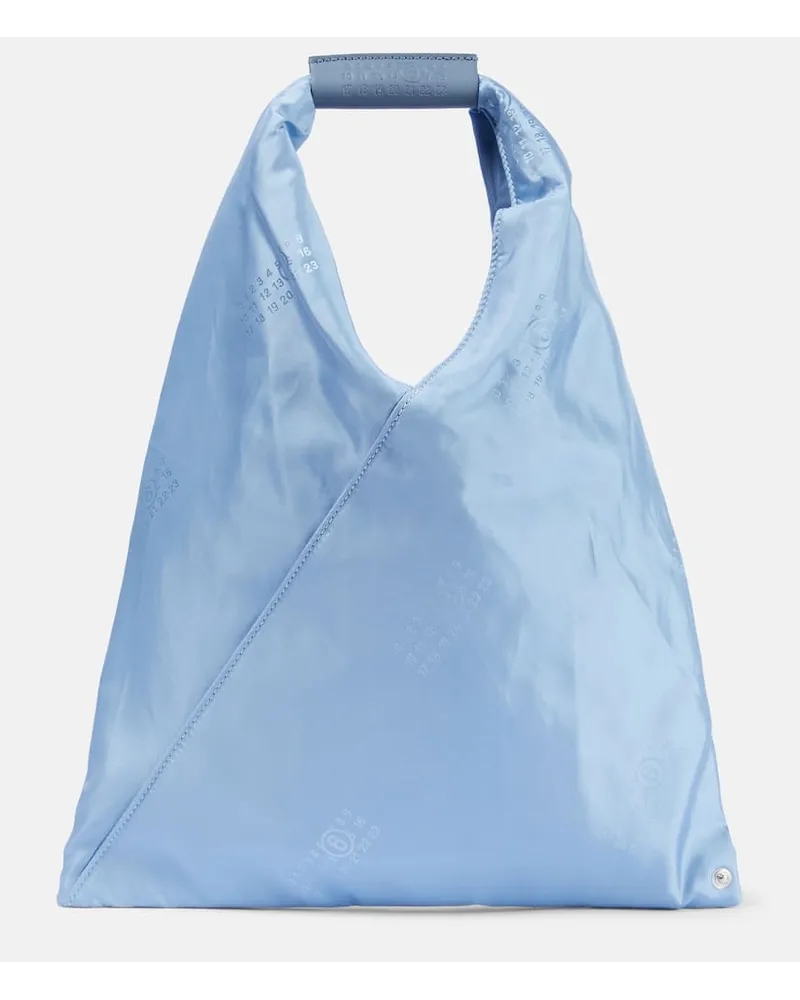 Maison Margiela Borsa Japanese Small rifinita in pelle Blu