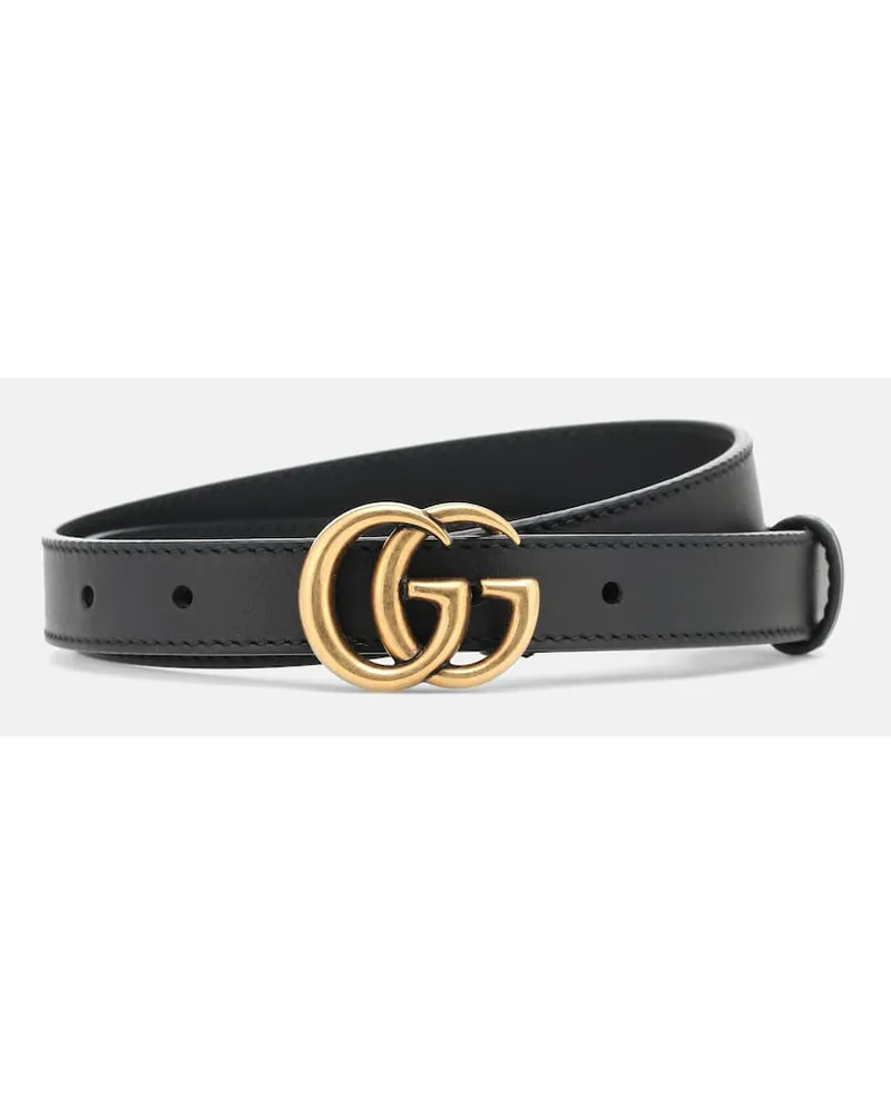 Gucci Cintura GG in pelle Nero