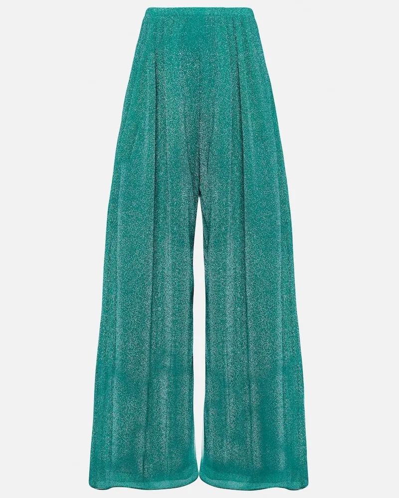 Oséree OsÃ©ree Pantaloni LumiÃ¨re a gamba larga Turchese