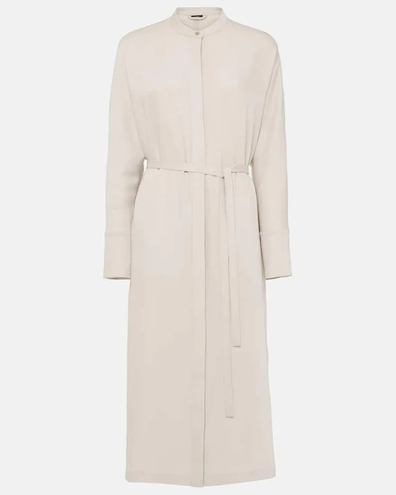 Joseph Abito midi Dana in cady con cintura Bianco
