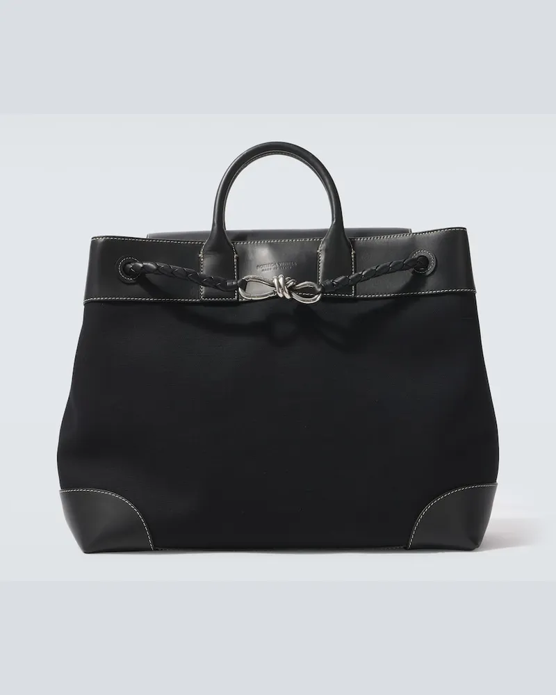 Bottega Veneta Borsa Andiamo Voyager con pelle Nero