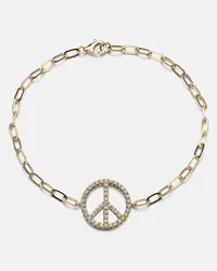 Roxanne First Bracciale Peace Out in oro 14kt con diamanti Oro