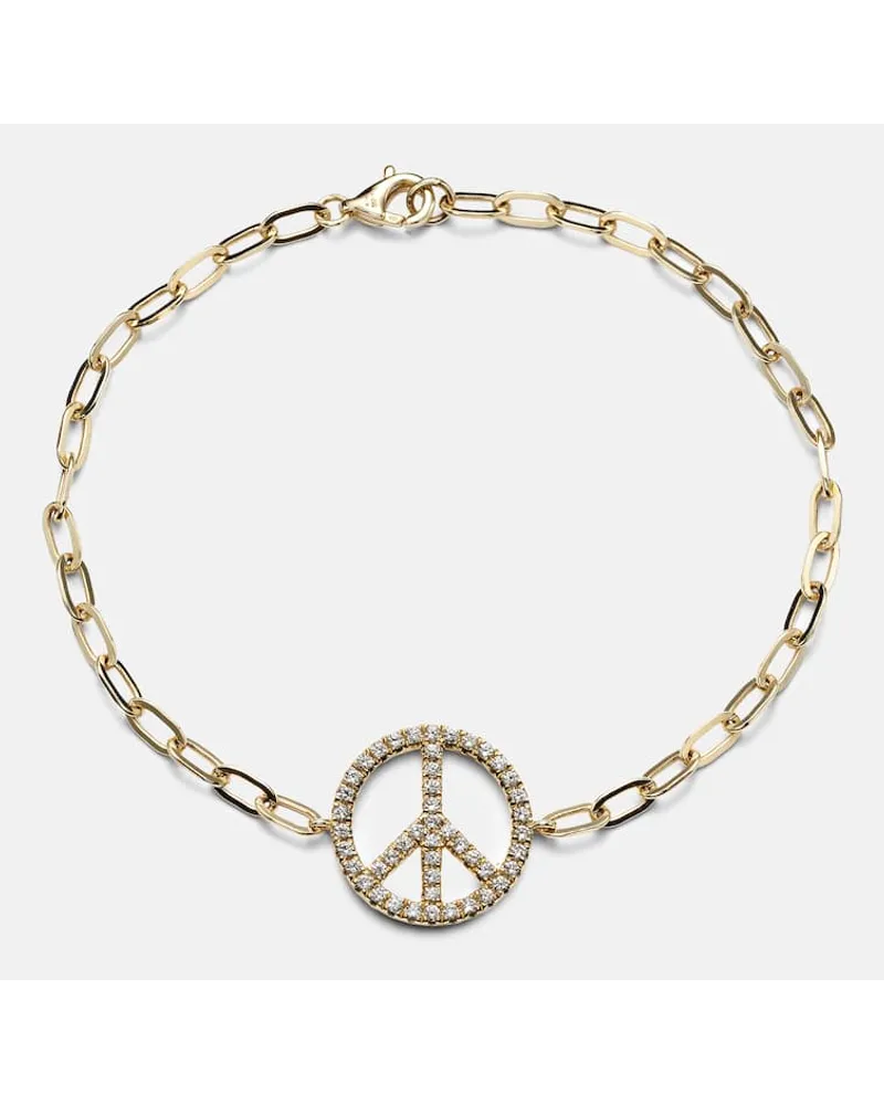 Roxanne First Bracciale Peace Out in oro 14kt con diamanti Oro