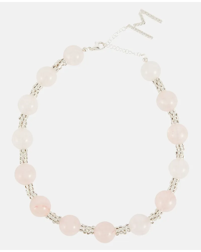 Magda Butrym Collana con cristalli Rosa