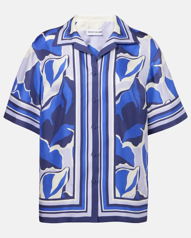Rebecca Vallance Camicia Paros in seta con stampa Multicolore