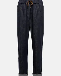 Brunello Cucinelli Jeans con decorazione Blu