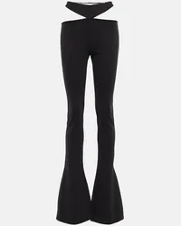 ATTICO Pantaloni slim Waist con cut-out Nero