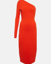 Victoria Beckham Abito midi monospalla VB Body Arancione