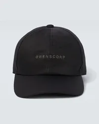 Rick Owens Cappello da baseball in cotone Nero