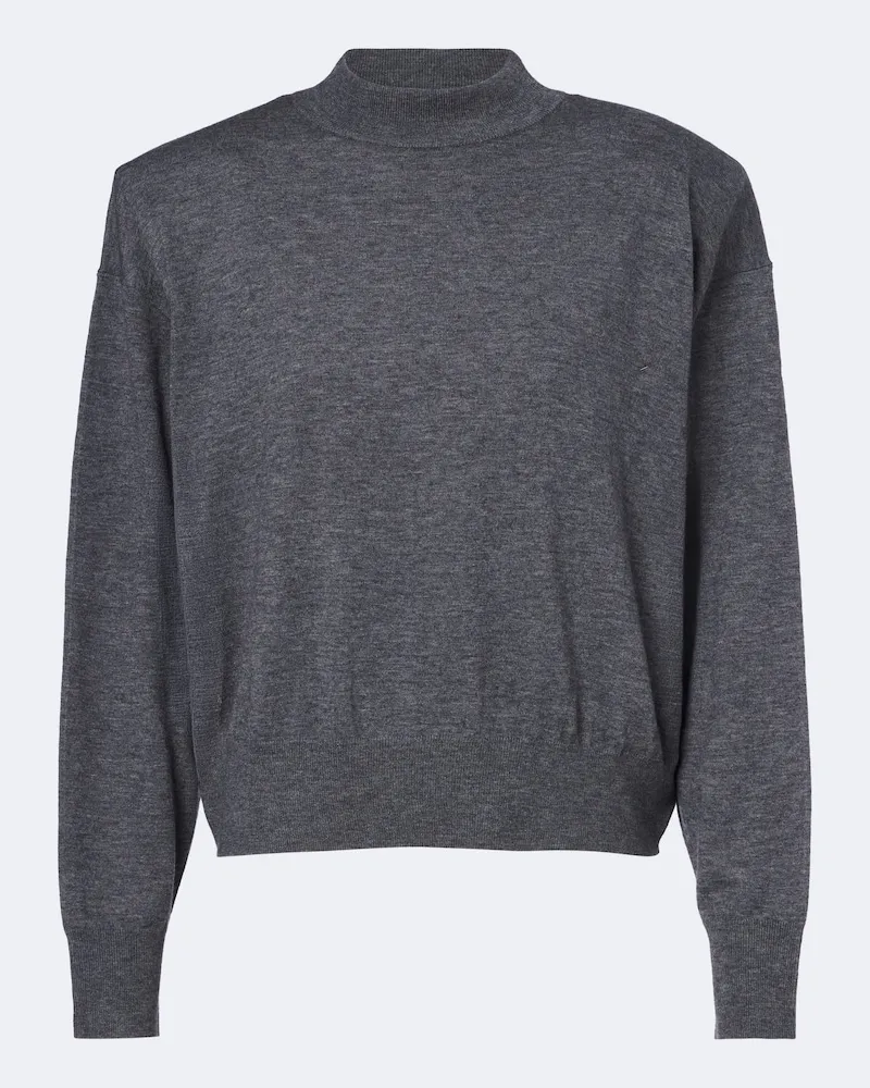 FRANKIE Shop Pullover Rue in misto lana a collo alto Grigio