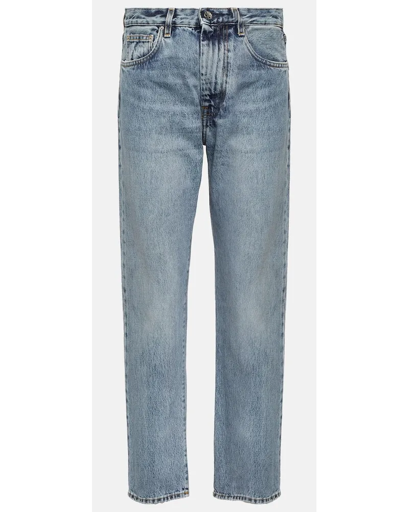 Totême Jeans regular Twisted Seam a vita media Blu