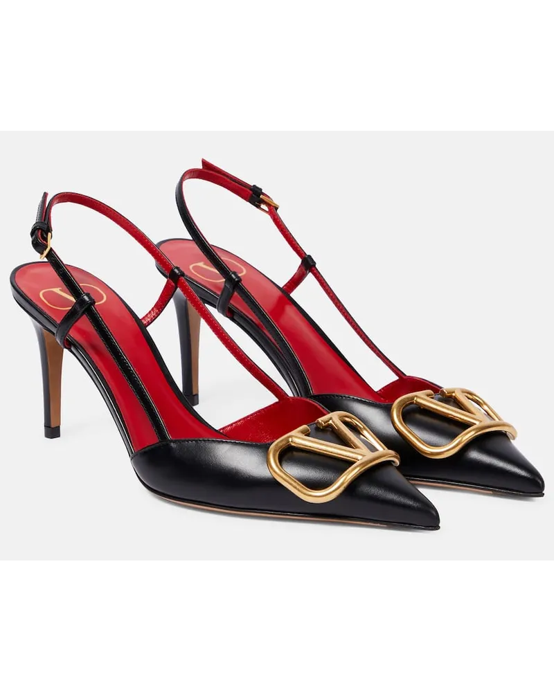 Valentino Garavani Pumps slingback VLogo Signature 80 Nero