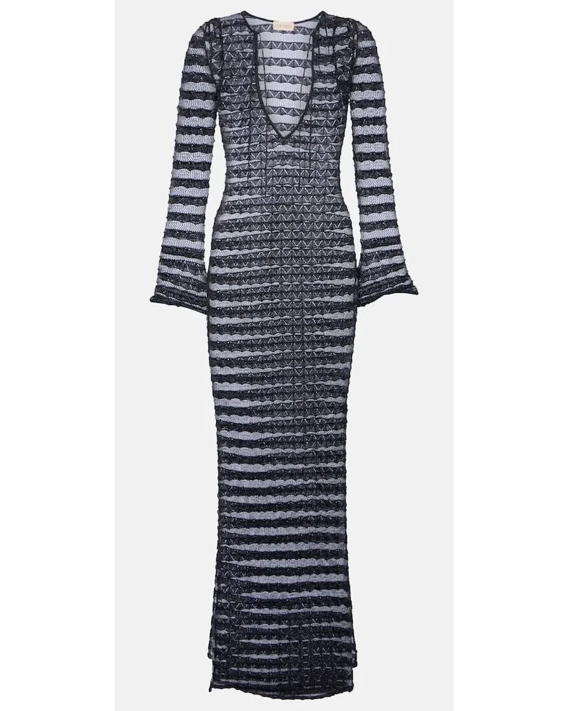 Aya Muse Abito lungo in pizzo Nero