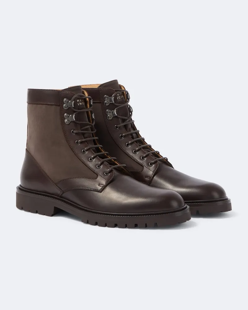 Brunello Cucinelli Stivaletti in pelle Marrone