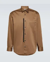 GR10K Camicia in popeline di cotone Marrone