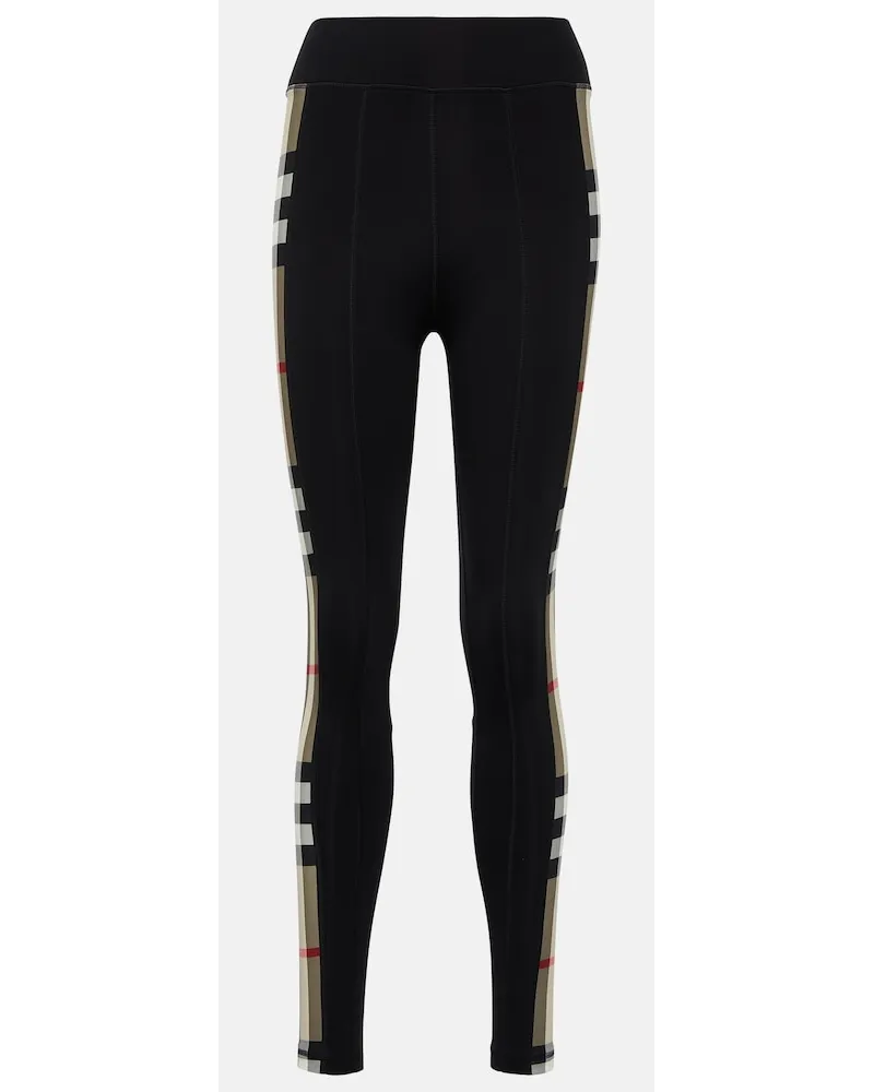 Burberry Leggings in jersey Burberry Check Nero