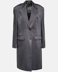 Prada Cappotto Panama in cotone Grigio