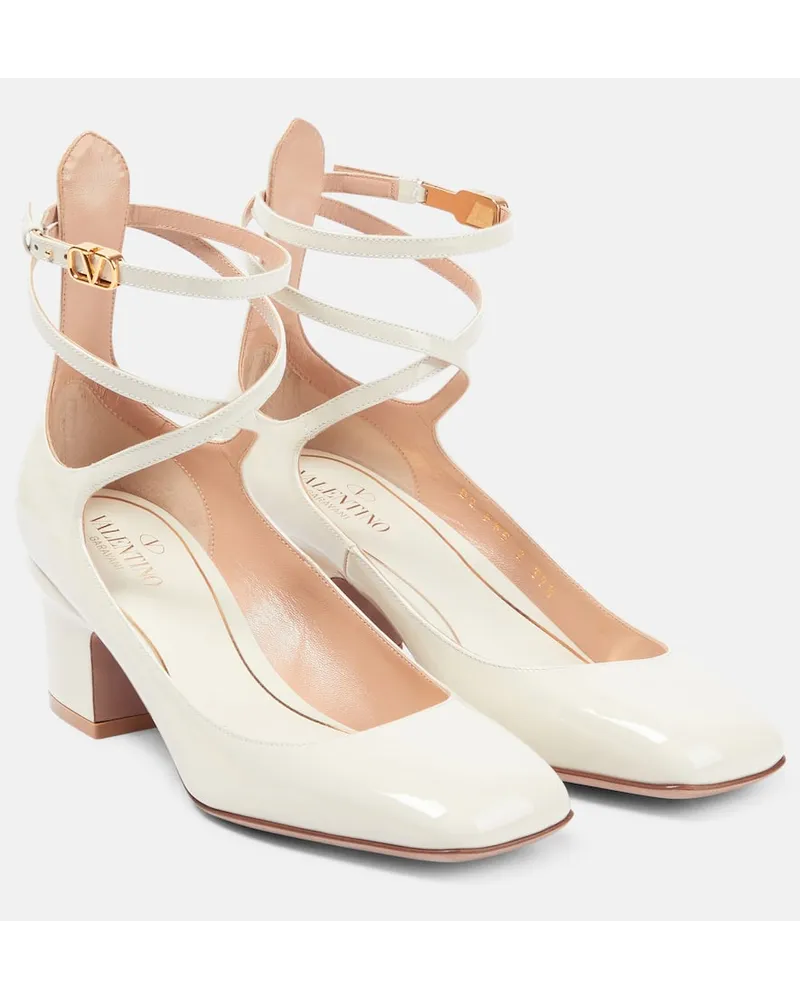 Valentino Garavani Pumps Tan-Go in vernice Bianco