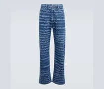 Jeans regular con stampa