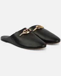 Valentino Garavani Slippers VLogo in pelle Nero