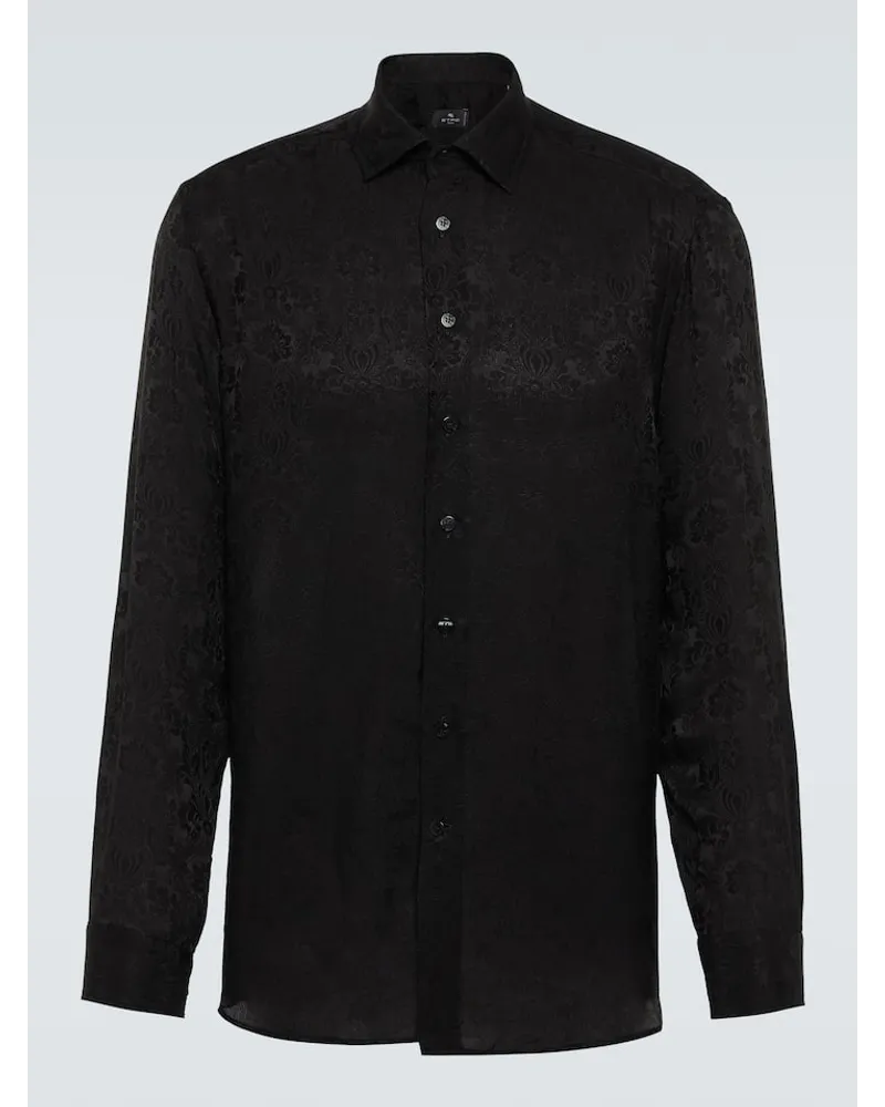 Etro Camicia con stampa paisley Nero