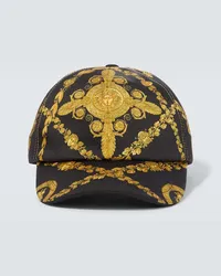 Versace Cappello da baseball Maschera Baroque Giallo