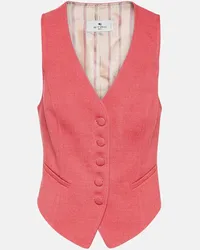 Etro Gilet monopetto Rosa