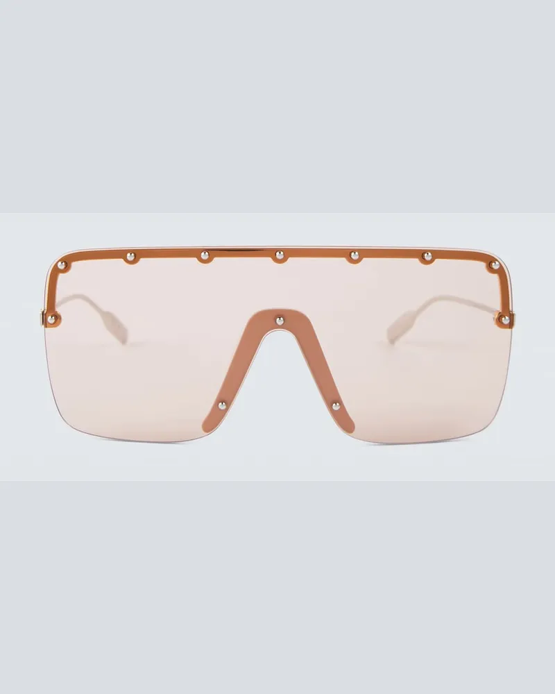 Gucci Occhiali da sole a maschera Oro