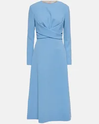 EMILIA WICKSTEAD Abito midi Elta in crêpe Blu