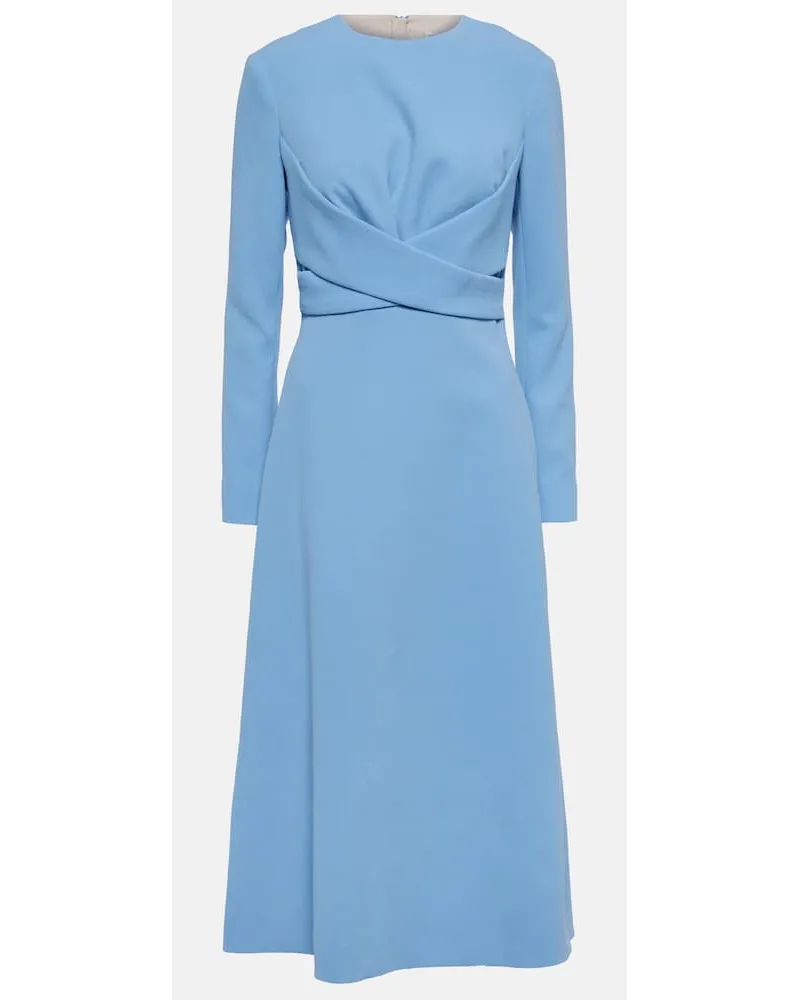 EMILIA WICKSTEAD Abito midi Elta in crÃªpe Blu