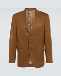 Loro Piana Blazer Torino in cashmere Marrone