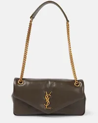 Saint Laurent Borsa a spalla Calypso in pelle Marrone