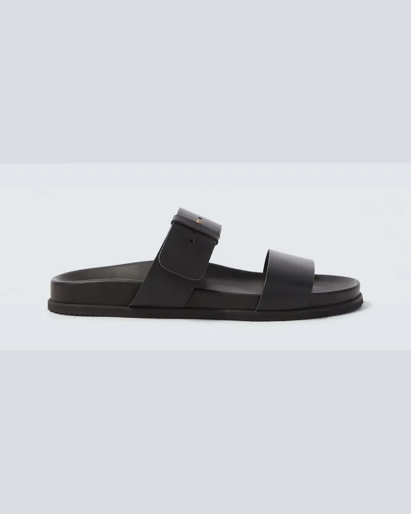 Ancient Greek Sandals Sandali Kimon in pelle Nero
