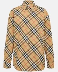 Burberry Camicia in cotone Burberry Check Multicolore