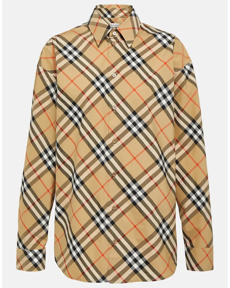 Burberry Camicia in cotone Burberry Check Multicolore