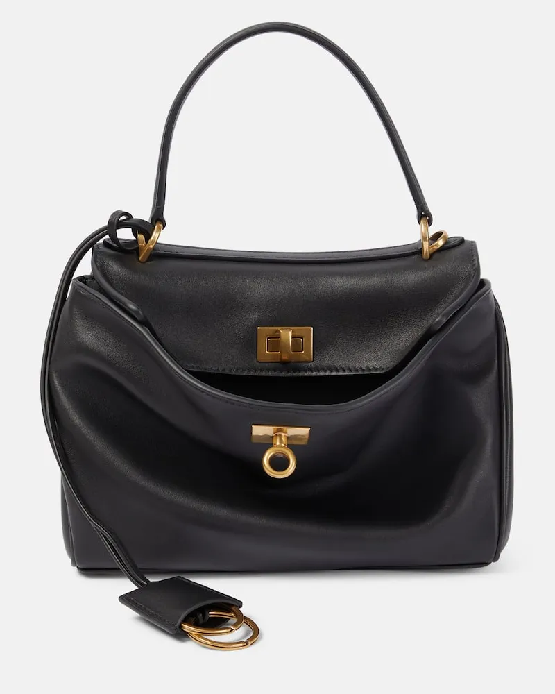 Balenciaga Borsa Rodeo Mini in pelle Nero