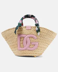 Dolce & Gabbana Shopper con logo DG Multicolore