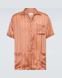 Maison Margiela Camicia bowling a righe Rosa