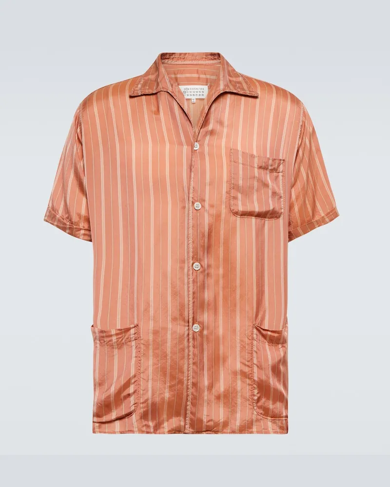 Maison Margiela Camicia bowling a righe Rosa