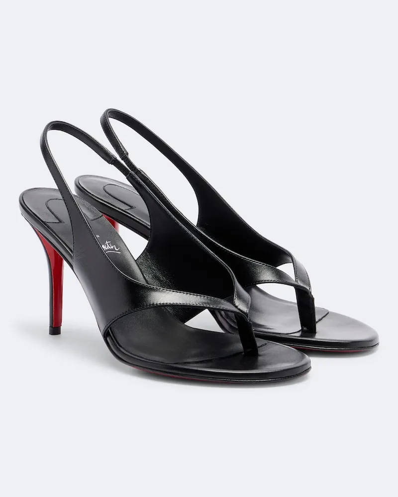 Christian Louboutin Sandali infradito Miss Z in pelle Nero