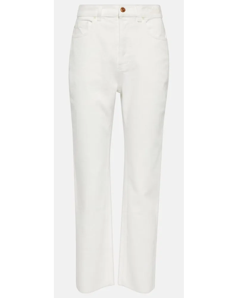 Chloé Chloé Jeans regular a vita alta Bianco