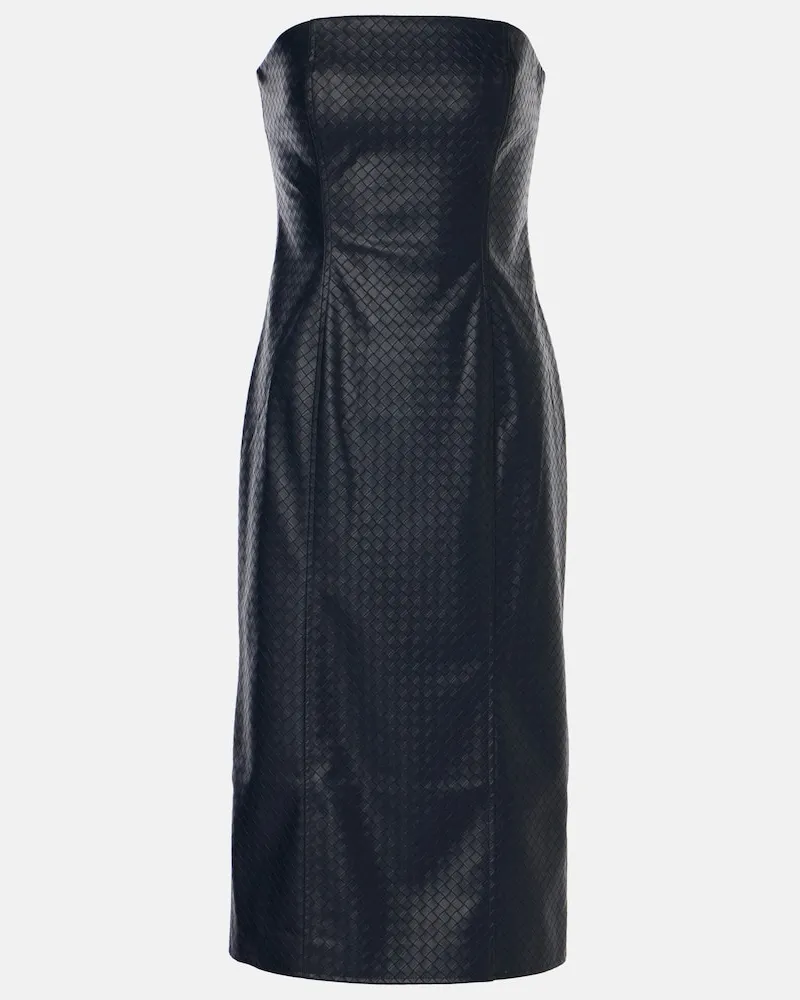 ROTATE Birger Christensen Abito midi in similpelle Blu