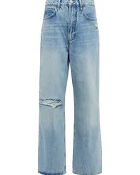 Frame Denim Jeans Le High N Tight a gamba larga Blu