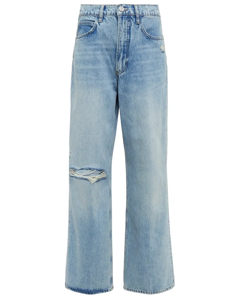 Frame Denim Jeans Le High N Tight a gamba larga Blu