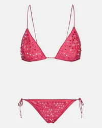 Oséree Oséree Bikini Gem con decorazione Rosa